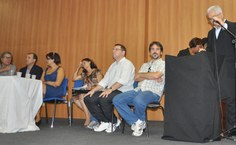 O reitor Eurico Lôbo comemora a nova conquista