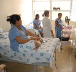 Parturientes no Hospital Univesitário, campo de estágio dos alunos do curso de Psicologia
