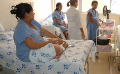 Parturientes no Hospital Univesitário, campo de estágio dos alunos do curso de Psicologia