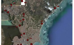 Poços monitorados durante a pesquisa