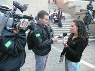 Acácia Malhado em Joburg em entrevista durante trabalho de campo para o doutorado