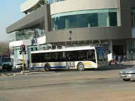 Onibus destinado aos turistas em Sandton, durante a Copa de 2010