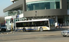 Onibus destinado aos turistas em Sandton, durante a Copa de 2010