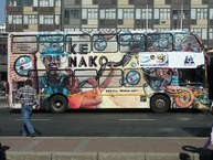 Ônibus tematico em Joburg, durante a Copa do Mundo