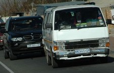 Van foi o  transporte mais usado em Johannesburg para mobilidade dos turistas