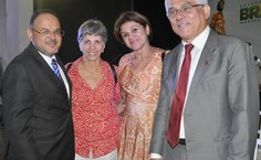 Secretário executivo do MEC, Henrique Paim, o reitor da Ufal, Eurico Lôbo, a diretora da Escola Técnica de Artes da Universidade, Rita Namè, e a coordenadora do Pronatec Ufal, Marilda Melo