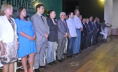 Tribuna de honra da solenidade