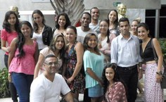 Professor Vieira e seus alunos no Simpósio Nacional de História, nem Natal, realizado em julho de 2013