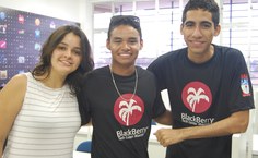 Larissa, Yan e Felipe entusiasmados com a experiência