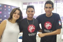 Larissa, Yan e Felipe entusiasmados com a experiência