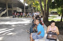 Fila para a pré-matrícula na Reitoria começou logo cedo