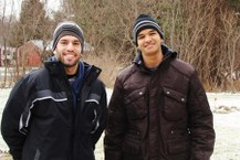 Leandro e Carlos no início da temporada em Oswego