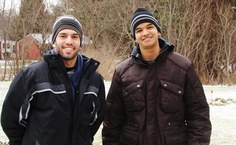 Leandro e Carlos no início da temporada em Oswego