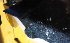 Os estudantes observaram os vários formatos dos flocos de neve