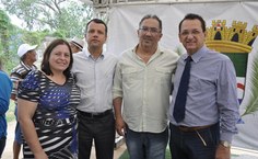 Rachel Rocha, Valmir Pedrosa, Amauri Teixeira e o diretor do HU, Paulo Teixeira