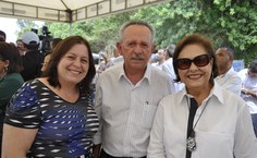 Vice-reitora Rachel Rocha, senador Benedito de Lira e a ex-secretária de Estado da Assistência Social, Solange Jurema