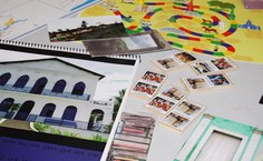 calendário, dominó, passeio e outros materiais produzidos pelos alunos