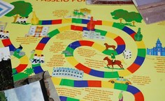 jogo passeio por Viçosa, confeccionado pelos alunos de Restauro
