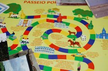 jogo passeio por Viçosa, confeccionado pelos alunos de Restauro