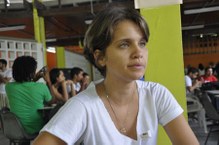 Coordenadora geral do DCE Luciane Araújo