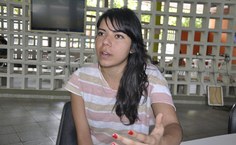 Laís Cavalcante, da direção do DCE destaca a importância da programação de recpção para os feras