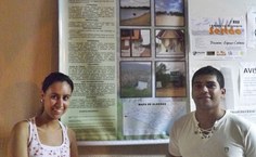 Estudantes Cíntia Daniele de Oliveira Souza e Fabio dos Santos Silva