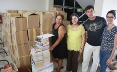Equipe da Edufal nos últimos preparativos para inauguração do novo local