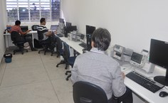 Laboratório instalado no novo prédio
