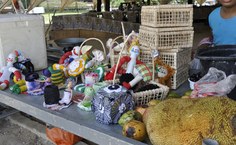 Peças feitas com material reciclável reflete a preocupação com o desenvolvimento sustentável