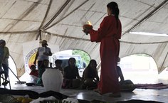 Momento de mística camponesa