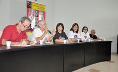 Valmir Costa dá seu depoimento durante o 13º Ato Ufal em Defesa da Vida