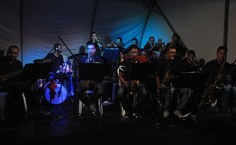 Jazz, blues e MPB foram tocados pela Big Band MCZ // Foto - Manuel Henrique