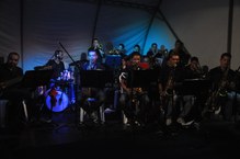 Jazz, blues e MPB foram tocados pela Big Band MCZ // Foto - Manuel Henrique