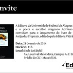 Edufal promove lançamento de livro Antípodas Tropicais