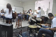 No final, a apresentação sobre a física da música teve até show