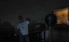 O gerador de Van de Graaff é sempre uma das grandes atrações da Expofísica