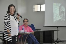 Professora Stela Lameiras e Ricardo Cabús