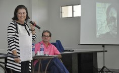 Professora Stela Lameiras e Ricardo Cabús