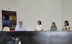 Na mesa redonda composta por dom Antônio Muniz, Elaine Pimentel Alinne Birol e Thaise Costa, foram pensadas formas de combater o tráfico em Alagoas