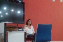 Brenda Rocco, do Arquivo Nacional e monitora do curso