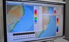 Imagens emitidas pelo radar