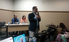 O vice-coordenador da Cied, Fernando Pimentel, trouxe a reflexão sobre os sujeitos hipertextuais e hipermidiáticos na Cultura Digital