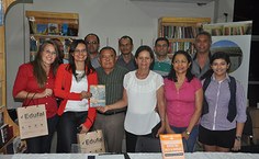 Pessoal de Água Branca marcou presença no lançamento da obra homônima