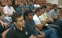 Alunos no seminário realizado nesta quarta-feira
