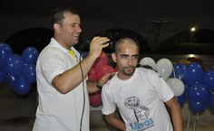 Carlos Eduardo Delgado do Nascimento vibra com a aprovação