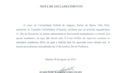 Nota de Esclarecimento