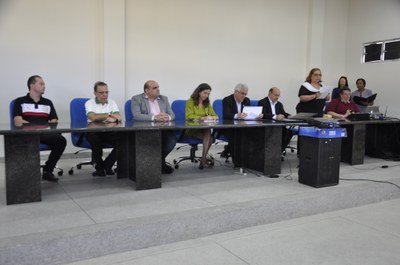 Mesa de abertura da aula inaugural do mestrado em Geografia