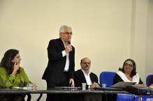 O reitor Eurico Lôbo parabenizou e falou sobre a importância do curso de mestrado em Geografia