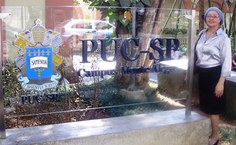 Reneude, na PUC-SP, onde concluiu a tese mesmo enfrentando o câncer