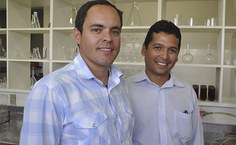 Pesquisadores Emerson Soares e Elton Santos, coordenadores das ações em Aquicultura do Ceca